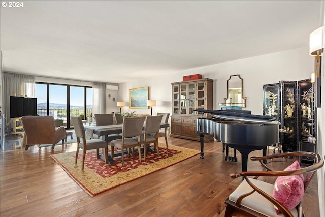 dining room featuring wood-type flooring