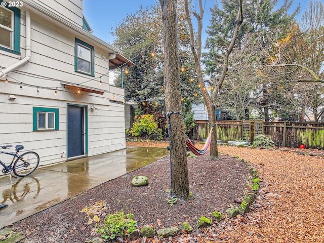 view of yard featuring a patio