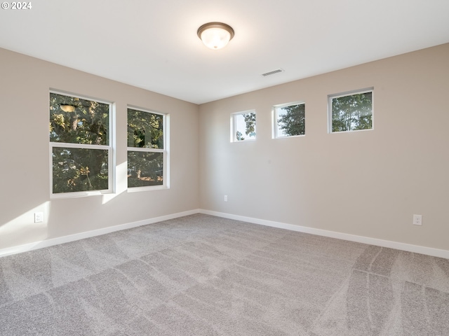 view of carpeted empty room