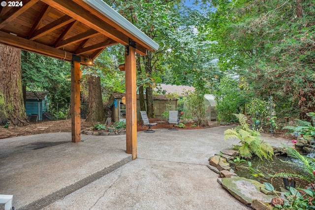 wooden deck featuring central AC