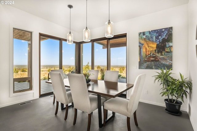 view of dining room