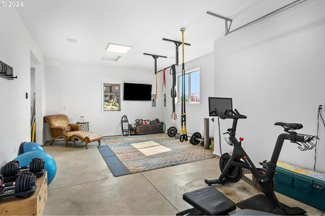 view of exercise room