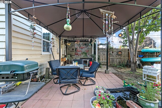 view of patio featuring area for grilling