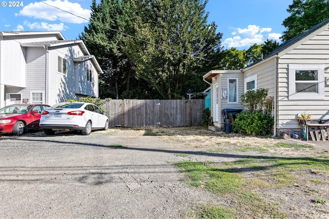 exterior space with fence