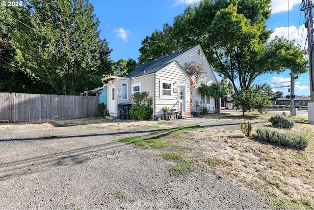 view of side of property