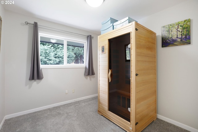 unfurnished bedroom featuring carpet flooring