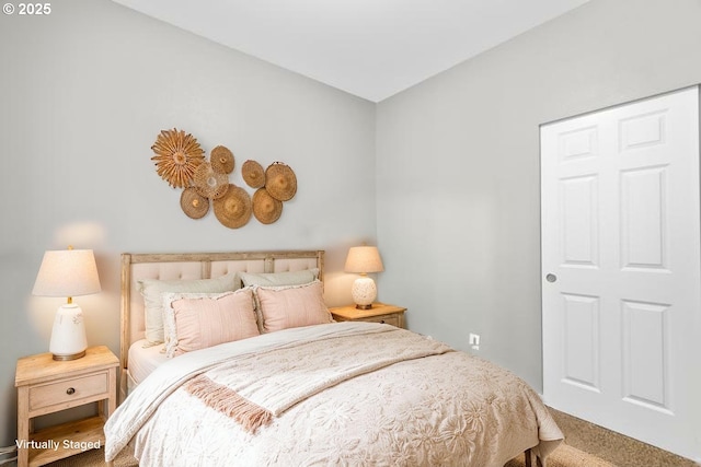 bedroom featuring carpet flooring