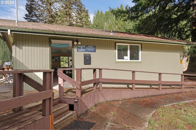 view of rear view of property