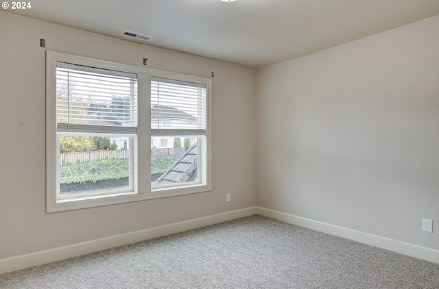 view of carpeted empty room