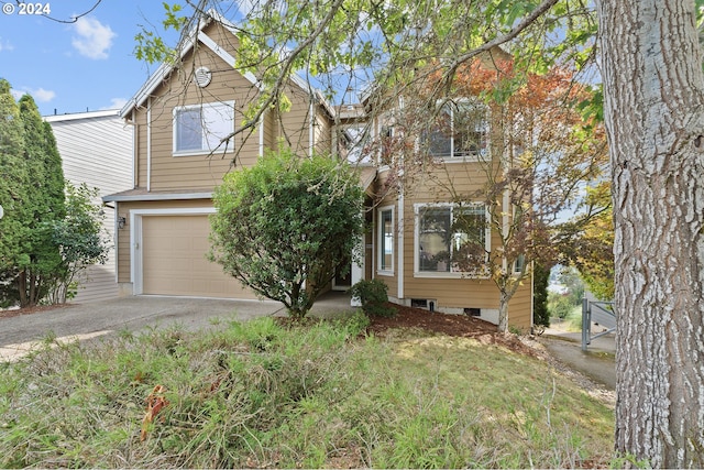 view of front of home featuring a garage