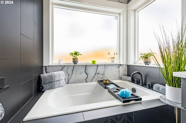 bathroom featuring a wealth of natural light