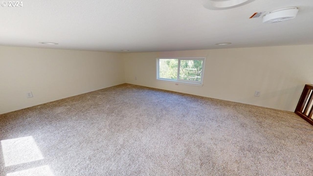 view of carpeted empty room