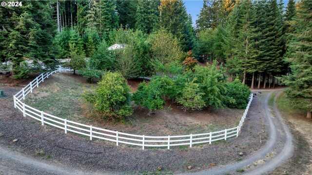 view of property's community with a rural view