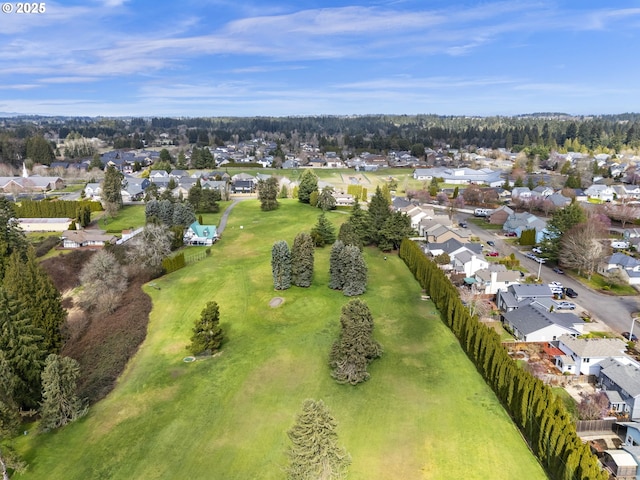 birds eye view of property featuring a residential view