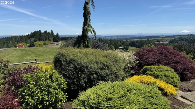 birds eye view of property featuring a rural view