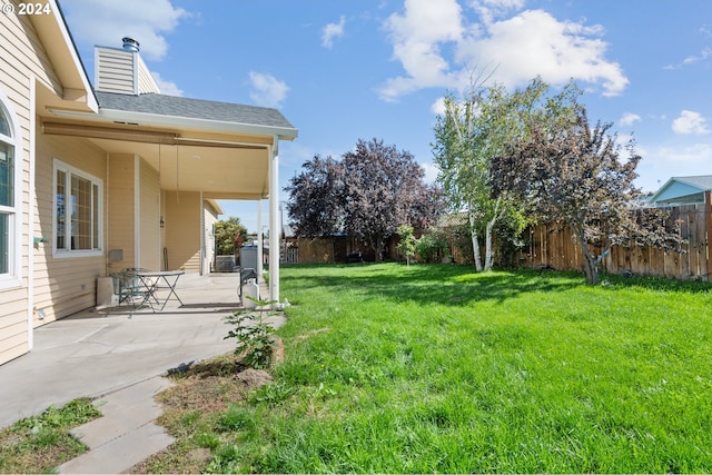 view of yard featuring a patio area