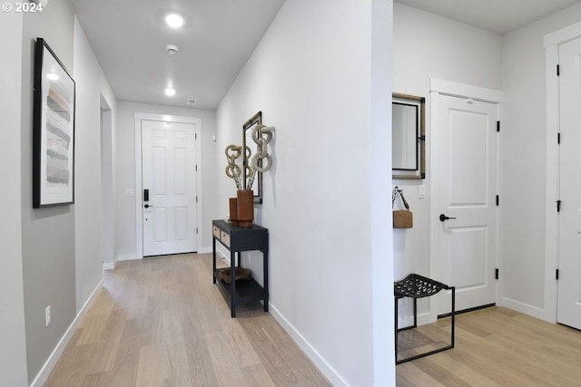 interior space featuring light hardwood / wood-style floors