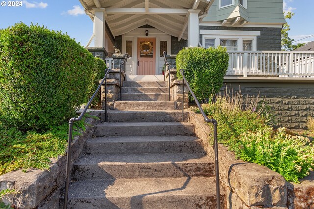 view of entrance to property