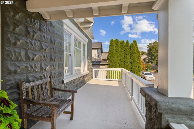 view of balcony