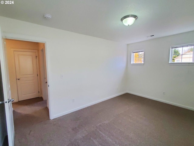 view of carpeted empty room