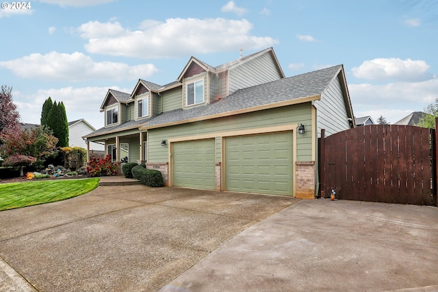 view of front of home with a front yard