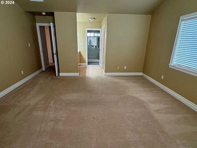 view of carpeted empty room