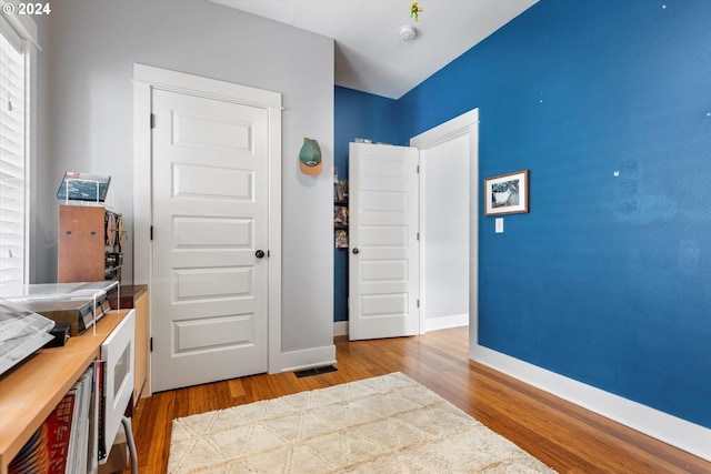 interior space featuring light hardwood / wood-style floors