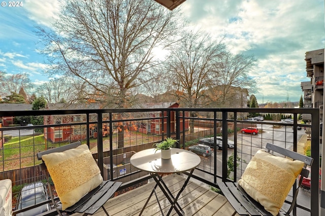 view of balcony