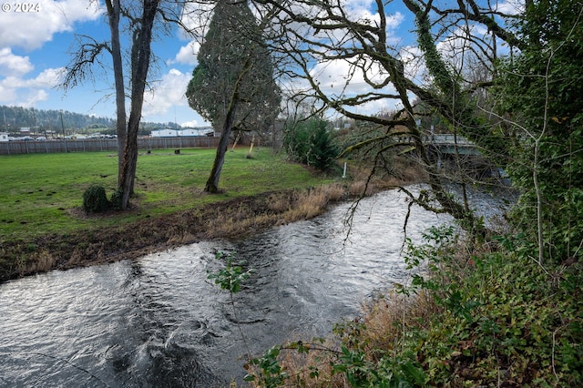 view of water feature