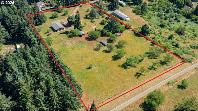 26231 SW Thunderhead Ln, Sheridan, OR 97378 - aerial overview of property's location with property parcel outlined