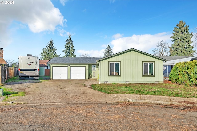 view of front of home featuring a garage