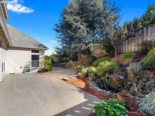 view of yard featuring a patio