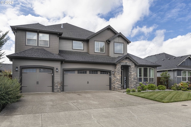 view of front of home featuring a garage