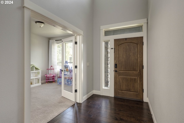 entryway featuring hardwood / wood-style floors