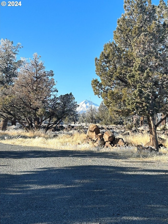 view of street featuring a mountain view