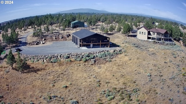 bird's eye view featuring a mountain view