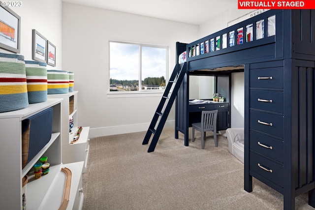 bedroom featuring carpet floors