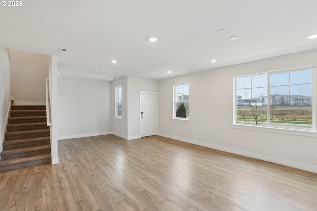 interior space featuring light hardwood / wood-style flooring