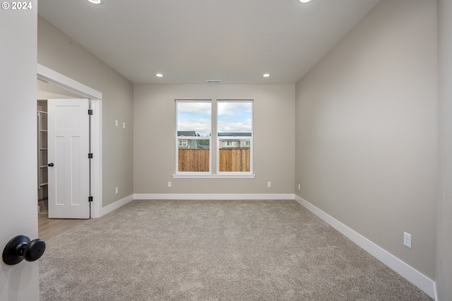 view of carpeted empty room