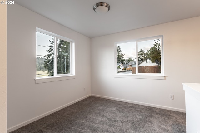 view of carpeted empty room