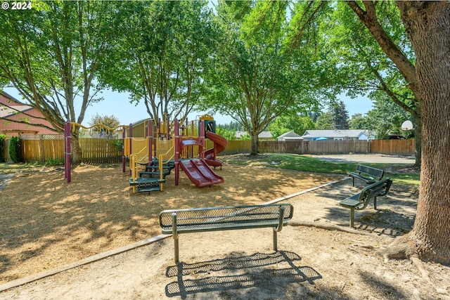 view of jungle gym