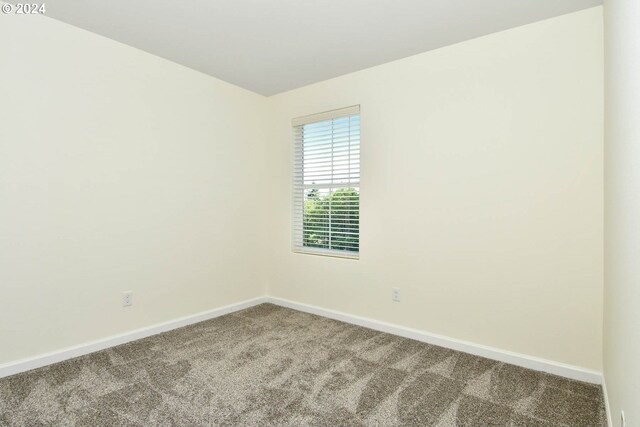 unfurnished room with baseboards and carpet