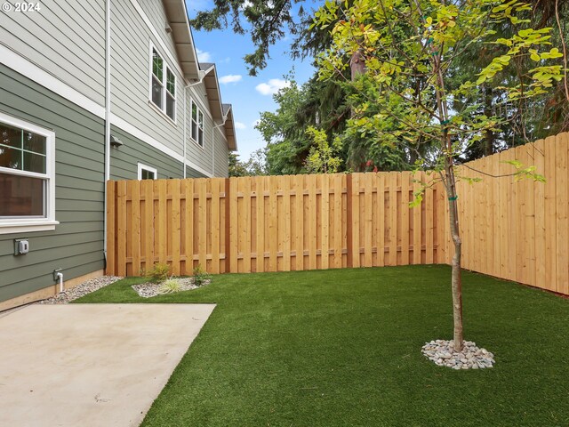 view of yard with a patio