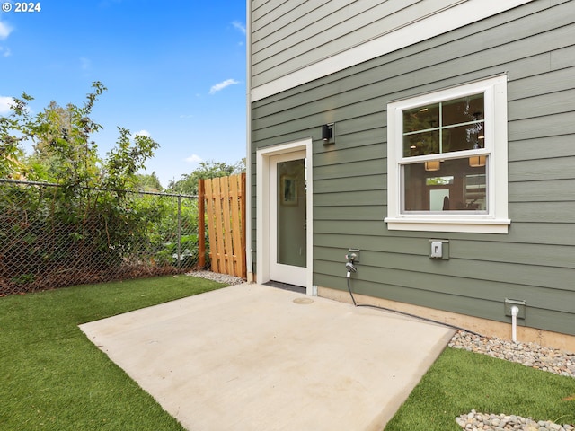 view of patio / terrace with fence