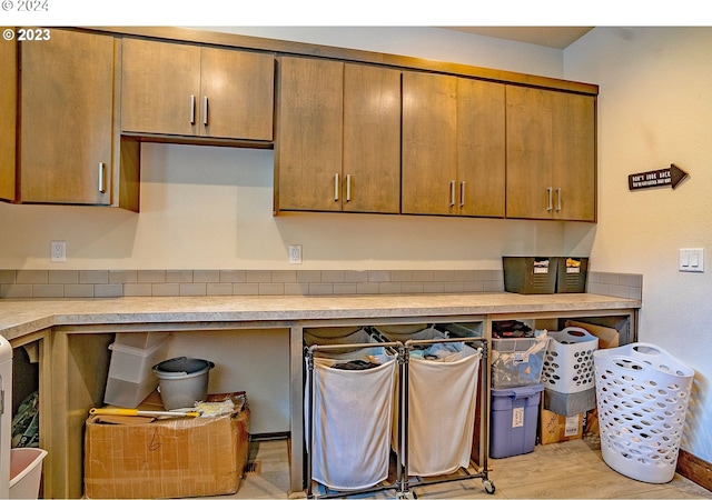 kitchen with light hardwood / wood-style floors