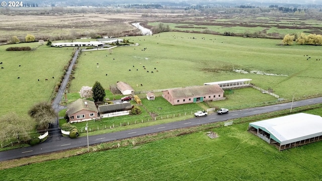 drone / aerial view featuring a rural view