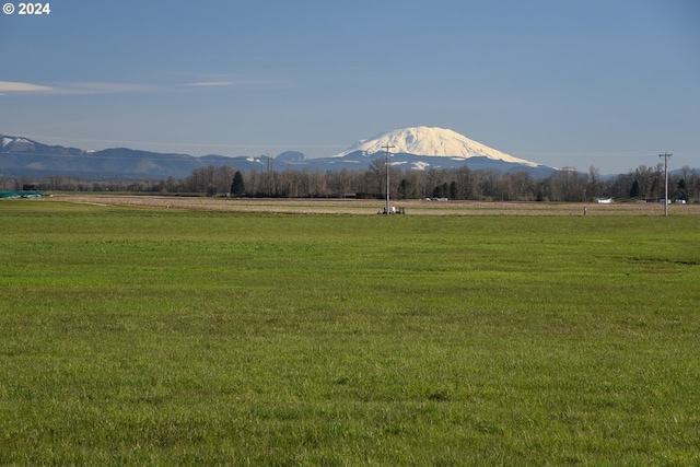 view of mountain feature featuring a rural view