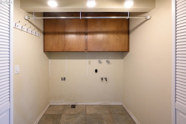 washroom featuring washer hookup, electric dryer hookup, and hookup for a gas dryer