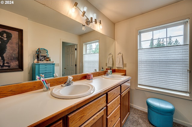 bathroom featuring vanity