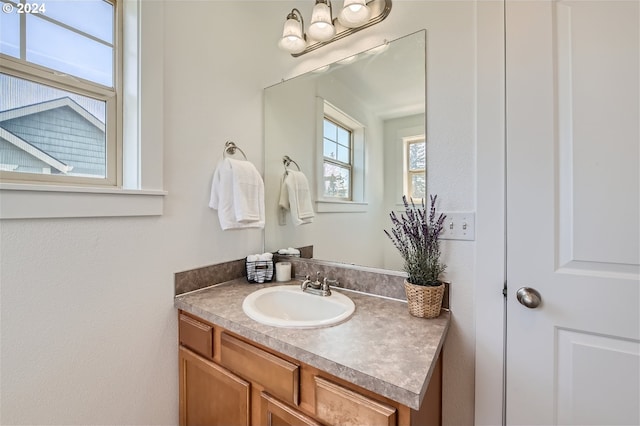 bathroom featuring vanity